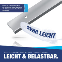 Airlineschiene Zurrschiene 4 x 2 m 2 Meter eckig m. Bohrungen u. Fitting Alu
