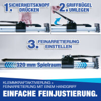 Klemmbalken verstellbar 1372 - 2730 mm