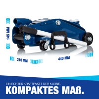 Hydraulischer Wagenheber 2000kg - T&Uuml;V Zertifiziert-130-330 mm