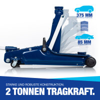 Hydraulischer Wagenheber 2000kg - T&Uuml;V Zertifiziert- 85-375mm