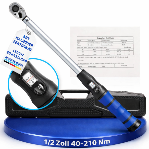 NTG Drehmomentschl&uuml;ssel 1/2" Zoll 40 - 210 Nm mit Ergogriff