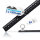 NTG Blackline Set 2x2m Airlineschiene Zurrschiene halbrund Aluminium schwarz Eloxiert &amp; 6x Einfach-Fitting Alu Sparset 1.1