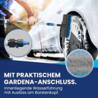 NTG Waschb&uuml;rste Autowaschb&uuml;rste Teleskopwaschb&uuml;rste in 3 Meter mit Innenliegender Wasserf&uuml;hrung Fensterputzer