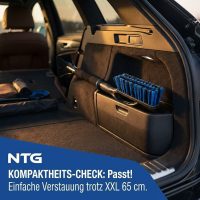 NTG Eiskratzer mit Schneeb&uuml;rste Eisbrecher und Schaumstoffgriff Ergonomischer Profi Scheibenkratzer Zwei Griffe 65 cm lang Stabiler Eiskratzer Dickes Material