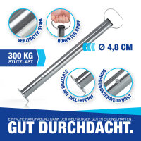 NTG Abstellst&uuml;tze f&uuml;r Anh&auml;nger, h&ouml;he 700 mm, Abstellh&ouml;he 600 mm + Klemmhalter