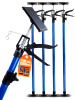 NTG Einhandst&uuml;tze 4 St&uuml;ck 115-290 cm Bis 30 kg...