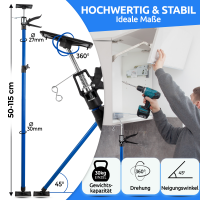 NTG Einhandst&uuml;tze 2 St&uuml;ck 50-115 cm Bis 30 kg 45&deg; Winkel f&uuml;r Trockenbau, Ausbau, etc. Montagest&uuml;tze Deckenst&uuml;tze Teleskopst&uuml;tze