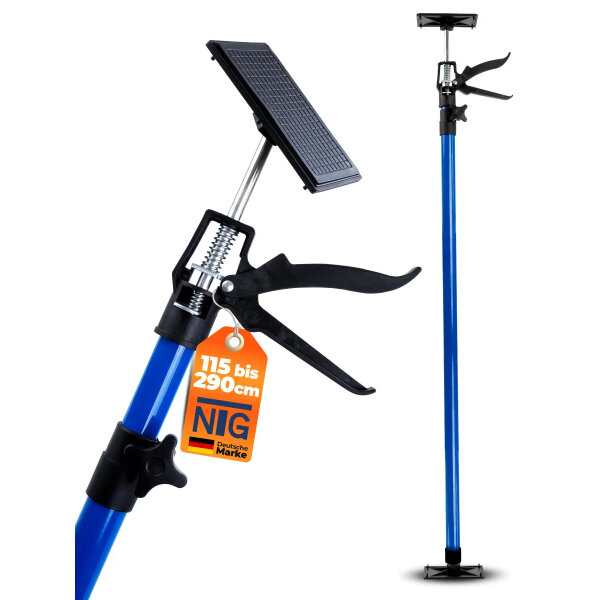 NTG Einhandst&uuml;tze 1 - 4 St&uuml;ck 50-115 cm Bis 30 kg 45&deg; Winkel f&uuml;r Trockenbau, Ausbau, etc. Montagest&uuml;tze Deckenst&uuml;tze Teleskopst&uuml;tze