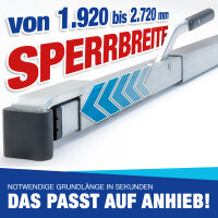 Zwischenwandverschluss 1920 - 2720 mm, 400 daN