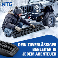 NTG Sandblech 2er Set Anti-Rutschblech aus Kunststoff mit extra starkem Gripp