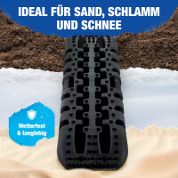NTG Sandblech 2er Set Anti-Rutschblech aus Kunststoff mit extra starkem Gripp