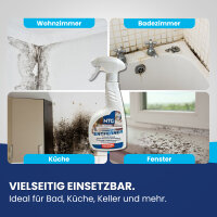 NTG Schimmelentferner OHNE CHLOR 500 ml Spr&uuml;hflasche Schimmelreiniger Schimmel Vernichter Schimmelentferner Wand, Bad, Fugen, Holz, Silikon, Stockflecken Profi Schimmelentferner