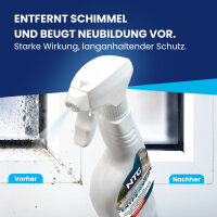 NTG Schimmelentferner OHNE CHLOR 500 ml Spr&uuml;hflasche Schimmelreiniger Schimmel Vernichter Schimmelentferner Wand, Bad, Fugen, Holz, Silikon, Stockflecken Profi Schimmelentferner