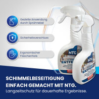 NTG Schimmelentferner OHNE CHLOR 500 ml Spr&uuml;hflasche Schimmelreiniger Schimmel Vernichter Schimmelentferner Wand, Bad, Fugen, Holz, Silikon, Stockflecken Profi Schimmelentferner