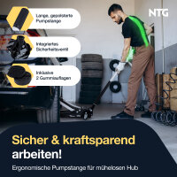 Hydraulischer Wagenheber Rangierwagenheber 3t 3000kg 85-485mm KFZ PKW Werkstatt