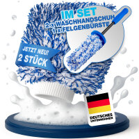 Im Set mit Felgenb&uuml;rste NTG Autowaschhandschuh...