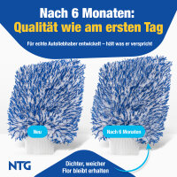 Im Set mit Felgenb&uuml;rste NTG Autowaschhandschuh Mikrofaser 25&times;18 cm &ndash; Ultraweich &amp; extrem saugstark