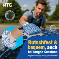 Im Set mit Felgenb&uuml;rste NTG Autowaschhandschuh Mikrofaser 25&times;18 cm &ndash; Ultraweich &amp; extrem saugstark