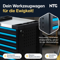 Werkzeugwagen inkl. 290 tlg. Werkzeug, 7 Schubladen