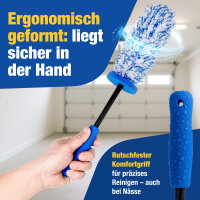 Felgenb&uuml;rste Mikrofaser NTG Auto- Radb&uuml;rste Wechselbarer B&uuml;rstenbezug