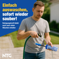 Felgenb&uuml;rste Mikrofaser NTG Auto- Radb&uuml;rste Wechselbarer B&uuml;rstenbezug
