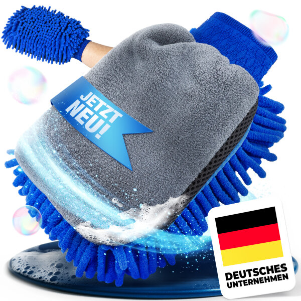 NTG Reinigungshandschuh eine Seite Frotte und eine Seite Microfaser 20 x 16 cm