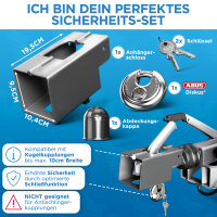 Anh&auml;ngerschloss Verzinkt und Pulverbeschichtet +...