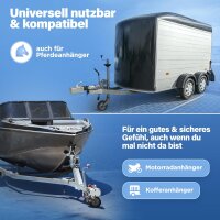 Anh&auml;ngerschloss hochwertig Verzinkt mit Rundschloss I Optimaler Schutz Deagle