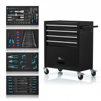 Werkzeugwagen inkl. Werkzeug 70 Teile + gro&szlig;es Fach...