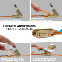 Spanngurt Auto Transport Zurrgurt, Dreipunkt