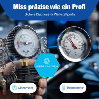 NTG 28-teilig K&uuml;hlsystemtester &amp; K&uuml;hler Abdr&uuml;ckger&auml;t | Vakuum K&uuml;hlmittel Bef&uuml;llger&auml;t Entl&uuml;ftungsger&auml;t Set | K&uuml;hlsystem Abdruck und Pr&uuml;fger&auml;t Tester Werkzeug Set Kfz PKW