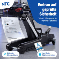 Wagenheber 2,5t Flach 85-375mm Rangierwagenheber T&Uuml;V Zertifiziert Variante