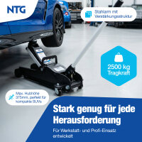 Wagenheber 2,5t Flach 85-375mm Rangierwagenheber T&Uuml;V Zertifiziert Variante