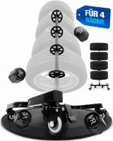 Felgenbaum f&uuml;r Autoreifen bis 225mm fahrbar - Reifenst&auml;nder inkl. 8 Reifen  Reifenbaum mit Rollen 131 x 50 x 50 cm  Inklusive Handschuhen