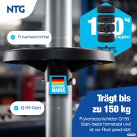 Felgenbaum f&uuml;r Autoreifen bis 225mm fahrbar - Reifenst&auml;nder inkl. 8 Reifen  Reifenbaum mit Rollen 131 x 50 x 50 cm  Inklusive Handschuhen