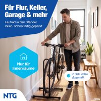 Fahrradst&auml;nder 2er-Set Indoor aus Stahl f&uuml;r 2 R&auml;der 20-29 Zoll, bis 6,5 cm breit