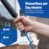 NTG Teleskop Waschb&uuml;rste bis 7,0 m f&uuml;r Fenster Fassaden und Solarpanels mit 2 Spr&uuml;hd&uuml;sen Alu Teleskopstange Schlauch und Seifenbeh&auml;lter