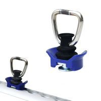 5x Single Fitting Endbeschlag Endfitting Airlineschiene Zurrschienen 900 daN