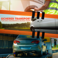 Spanngurte Autotransport Zurrgurte Gurt 4 St&uuml;ck Set 50mm Reifengurt Anh&auml;nger PKW