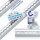 Airlineschiene Zurrschiene 2 x 2 m 2 Meter halbrund m. Bohrungen u. Startset Alu