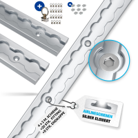 Airlineschiene Zurrschiene 4 x 2 m 2 Meter eckig m....
