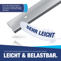 Airlineschiene Zurrschiene 4 x 1 m 1 Meter eckig m. Bohrungen u. Starterset Alu