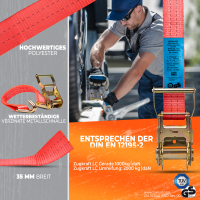 Zurrgurt 2000dan / 6 m Gesamtl&auml;nge