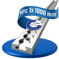 Airlineschiene, eckig 1000mm