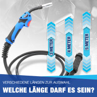 Schlauchpaket f&uuml;r Schutzgas Schwei&szlig;ger&auml;t AK15 5m