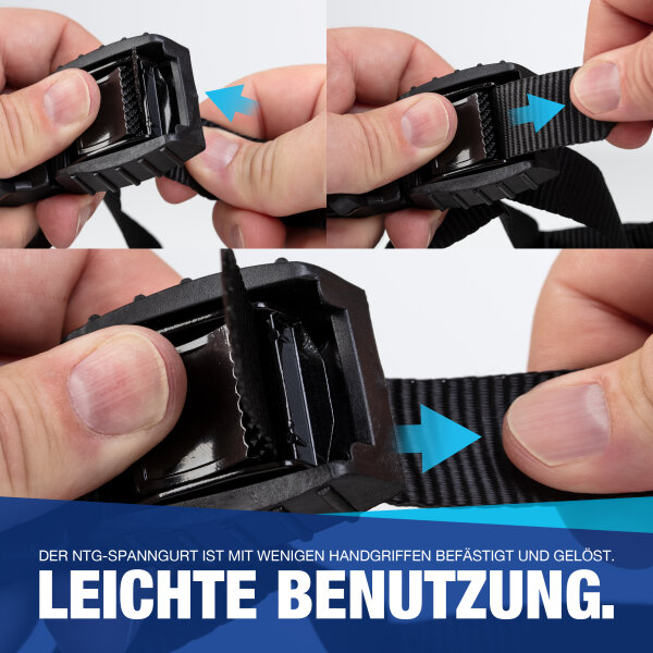 Spanngurte 10m 10x Spanngurte 2,5m Lang Mit Klemmsc Produktbild-Vorschau 2