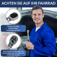 Drehmomentschl&uuml;sselset mit Koffer 1/4 Zoll 5 x 25 Nm und Zubeh&ouml;r 33 tlg.